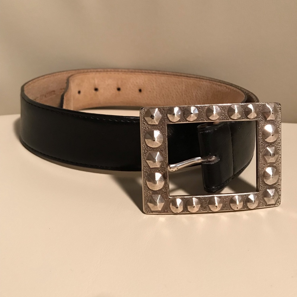 Nine West Black Leather Belt